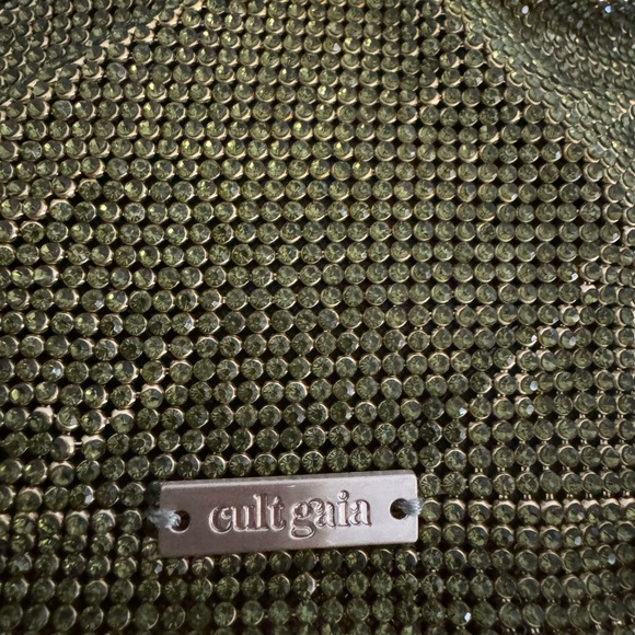 Cult Gaia Green Crystal Mesh Bag - Picture 2 of 4
